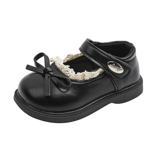 婴儿软底洛丽塔公主鞋女宝宝一岁秋季鞋子女童小皮鞋方口洋气单鞋