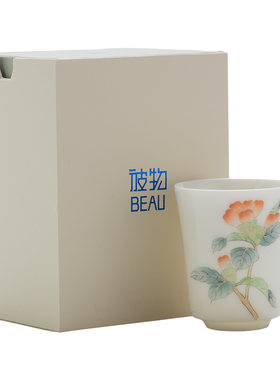 彼物釉上彩品茗杯陶瓷茶杯