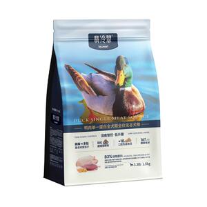 翡冷翠狗粮寻踪K6鸭肉单一蛋白无谷鲜肉幼犬成犬通用主粮夹心冻干