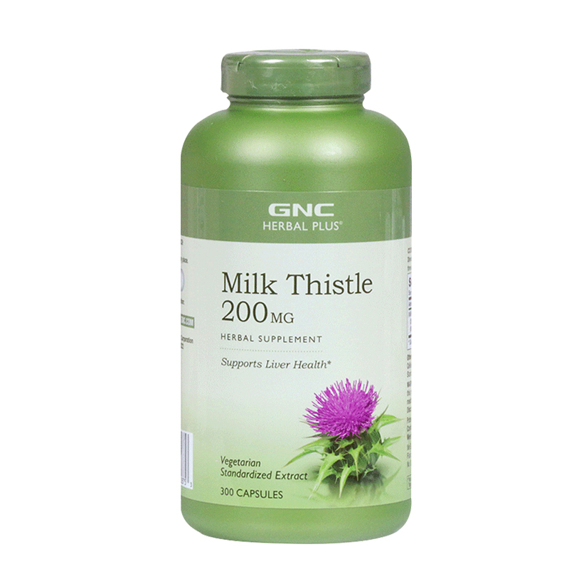 GNC水飞蓟宾素胶囊奶蓟草养肝草护肝宁肝脏保健品milk thistle