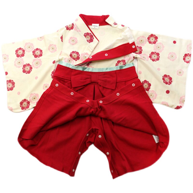 日式连身衣汉服系扣和服纯棉