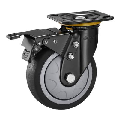 静音橡胶家具轮刹车万向轮2寸3寸