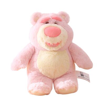 迪士尼正版樱花粉色草莓熊毛绒公仔玩偶玩具睡觉抱枕新年女孩礼物