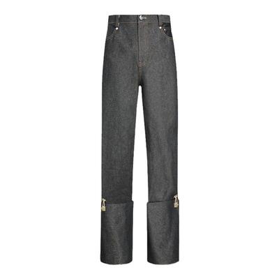 可拆卸双层裤筒牛仔长裤