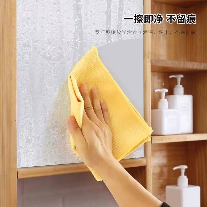 鱼鳞抹布玻璃镜子洗碗擦桌保洁厨房专用清洁布家用吸水不掉毛无痕