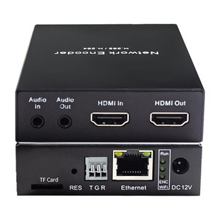 同三维高清HDMI/SDI视频直播编码器H.265/H.264网络推流器盒T80003 SRT RTMP ONVIF NVR录像机视频转IP网络