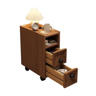 20公分窄柜迷你床头柜小型极窄款25公分超窄小可移动床边窄夹缝柜