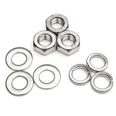 304不锈钢平垫弹垫螺母组合套装