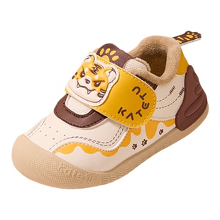 卡特兔童鞋宝宝学步鞋秋冬婴儿鞋软底防滑机能鞋加绒保暖儿童棉鞋