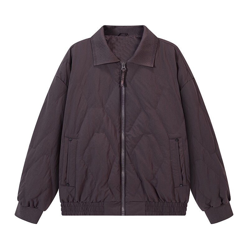 MindBridge翻领纯色轻薄羽绒服