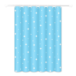 防水浴帘浴室遮挡防潮卫生间隔断套装洗澡防水窗帘免打孔门帘