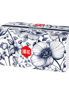 漫花抽纸中国风系列家用纸巾整箱餐巾纸大包卫生纸原木加厚面巾纸