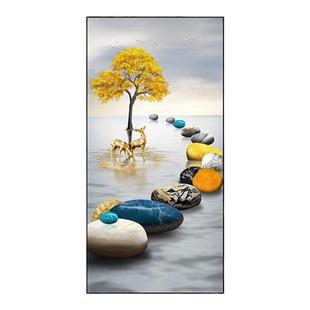 玄关装饰画自粘贴画3d立体现代入户门过道走廊背景墙贴壁纸挂画贴