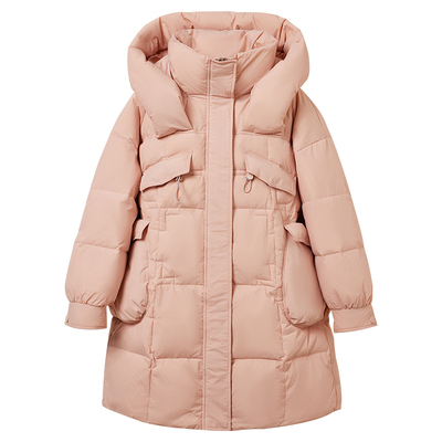 中长款加厚女时尚抗寒儿童羽绒服