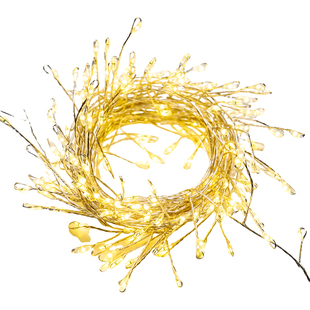 铜线鞭炮灯圣诞节装饰灯彩灯闪灯串灯满天星星灯家用绕树房间布置