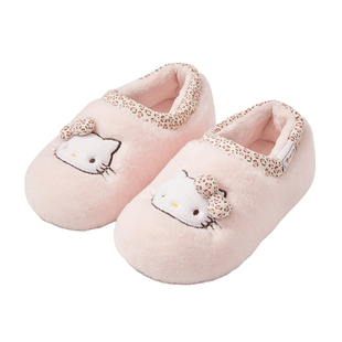 hellokitty包跟棉拖鞋女款2025新款室内家居保暖加绒儿童棉鞋女冬