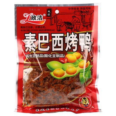 政洁素巴西烤鸭辣条素食面筋