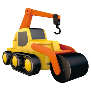 酷彼伴儿童磁力拼装组合工程车男孩益智玩具大颗粒积木生日礼物4