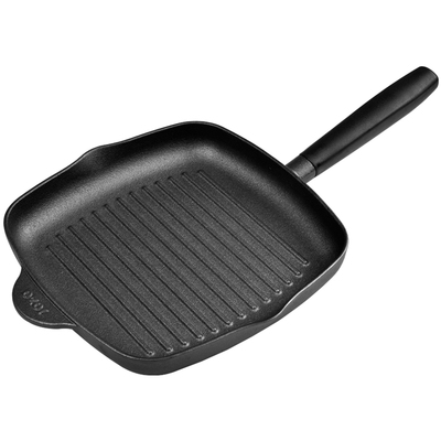 九铸条纹牛排锅铸铁锅不粘煎锅