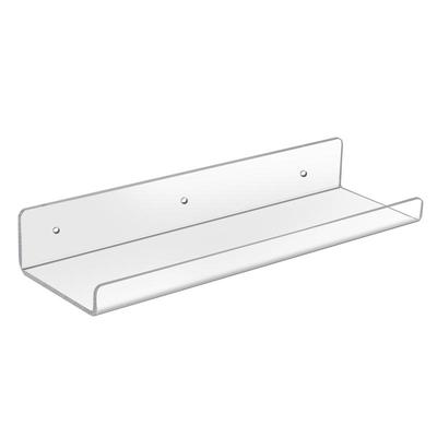 亚克力置物架一字板免打孔墙上