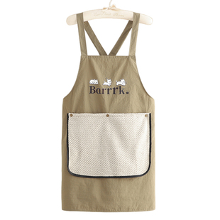 围裙厨房家用2025新款防水防油年轻高级感做饭工作服上班专用围裙