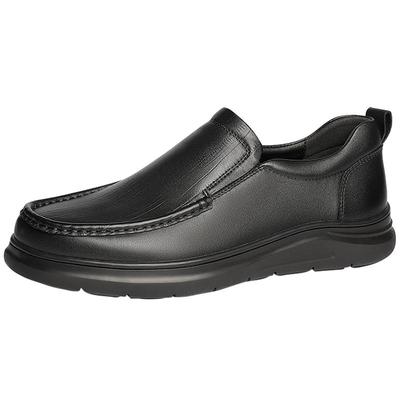 森达休闲皮鞋男2025春秋新款商场同款舒适一脚蹬休闲鞋1VE01AM5