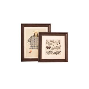 JOJO'S L. PD.杂货先生.创意复古风画框架装裱仿木质相框 | 负数