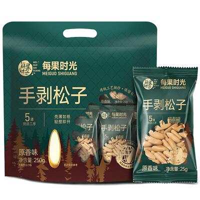 每果时光手剥巴西松子清香250g