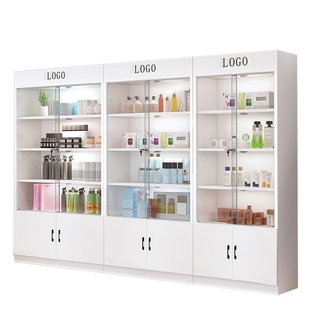 玻璃门展示柜带锁商用样品展示架母婴店货柜产品陈列柜美容院柜子