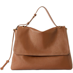 通勤公文包女双肩包皮质2025新款大容量小众上班单肩斜挎电脑背包