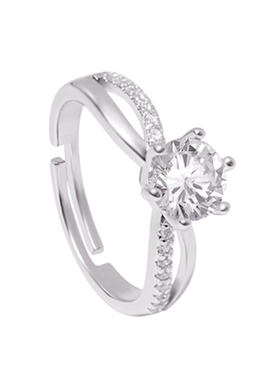 轻奢情侣戒指开口气质简约时尚