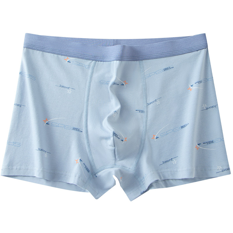 内裤男生纯棉青少年发育期学生四角短裤高中生运动大码男士平角裤