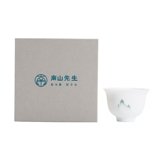 南山先生 秘境白瓷茶杯喝茶杯个人专用主人杯家用陶瓷单杯品茗杯