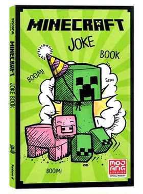 Minecraft Joke Book 我的世界漫画书英文版书籍 minecraft书英语笑话大全木剑石剑铁剑传奇小说Woodsword Chronicles 冒险故事