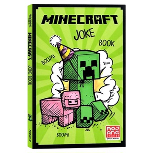 Minecraft Joke Book 我的世界漫画书英文版书籍 minecraft书英语笑话大全木剑石剑铁剑传奇小说Woodsword Chronicles 冒险故事