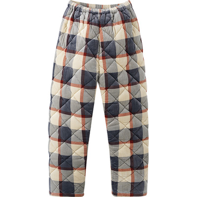 长裤女士珊瑚绒夹棉保暖加厚睡裤