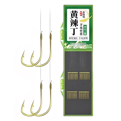⭕【成品】专用长柄绑好昂刺鱼钩