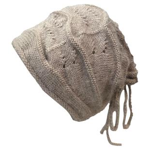 可扎马尾抽绳针织包头帽秋冬保暖洋气2025新款毛线堆堆帽帽子女