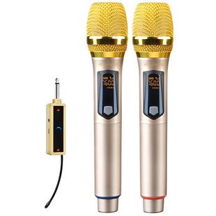 山水M21无线麦克风话筒一拖二通用家用户外k歌唱歌专业高端防啸叫