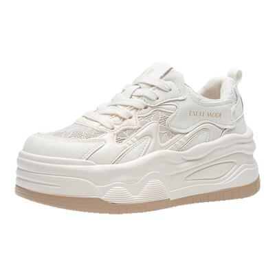 依思q厚底小白鞋女夏季新款百搭