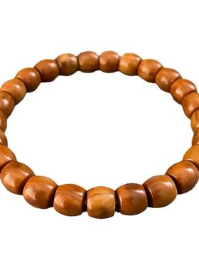 天然野生高抛老型桶珠猴头手串