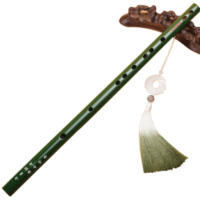 竹笛横笛苦竹绿笛子古风淮水竹亭初学入门乐器汉服搭配周边cos