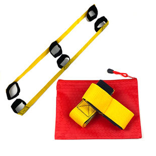 团建巨人脚步户外拓展训练器材趣味运动会绑腿带多人多足游戏道具