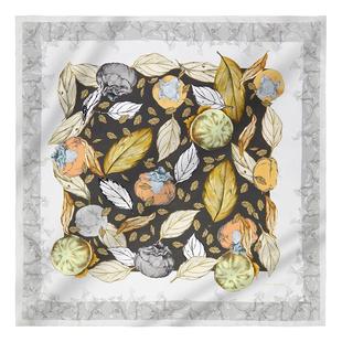 MARJAKURKI玛丽亚古琦双面印花桑蚕丝真丝丝巾妈妈款方巾披肩礼盒