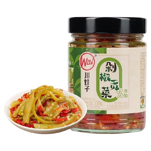 川娃子剁椒贡菜麻辣香脆萝卜干嘎嘣脆萝卜丁脆爽贡菜配粥下饭咸菜