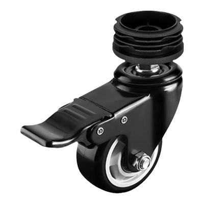 丝杆万向轮静音耐磨货架地脚轮