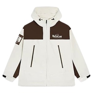 特步梭织俩件套女连帽冬季防风保暖加厚潮流外套女976428400581