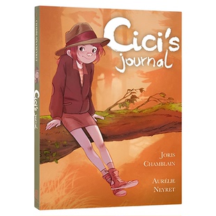 茜茜的冒险日记1 英文原版漫画绘本 Cici's Journal小作家历险记 平装 The Adventures of a Writer-in-Training 搭茜茜的日记2