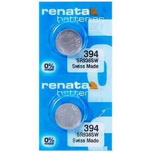 Renata手表电子394纽扣电池SR936SW适用于天梭1853 T461俊雅库图SWATCH斯沃琪PRC200/100瑞士原装石英进口银