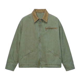 Dream made美式底特律水洗工装外套男2026春秋季新款情侣夹克上衣